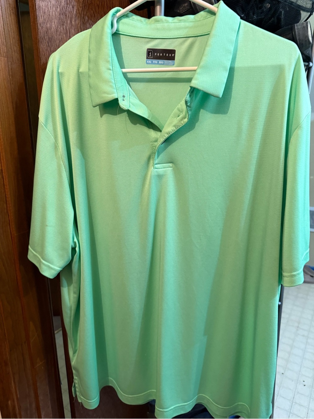 PGA Tour Mint Green Short-Sleeve Polo